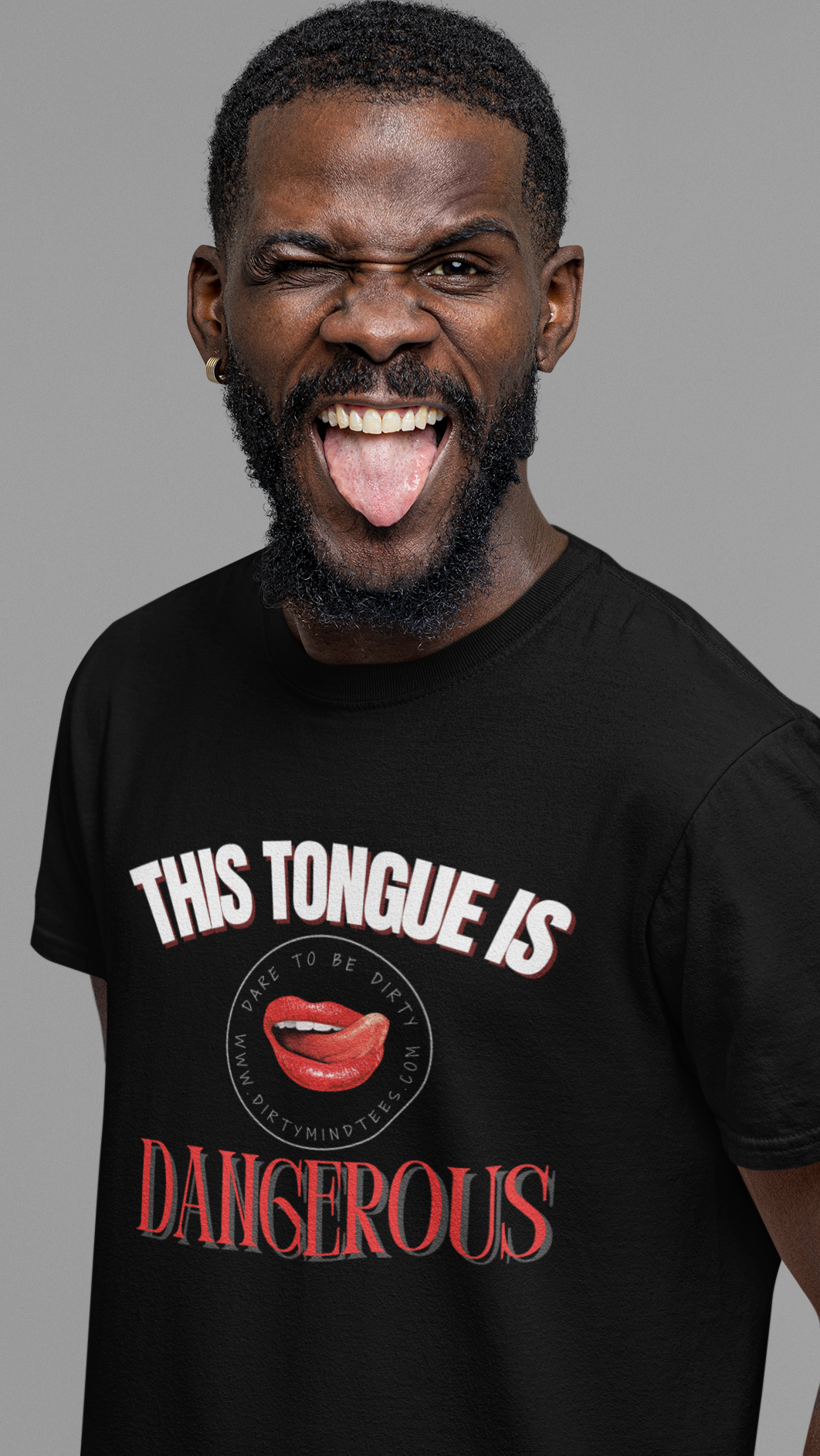 Tongue Is Dangerous Men's Tee