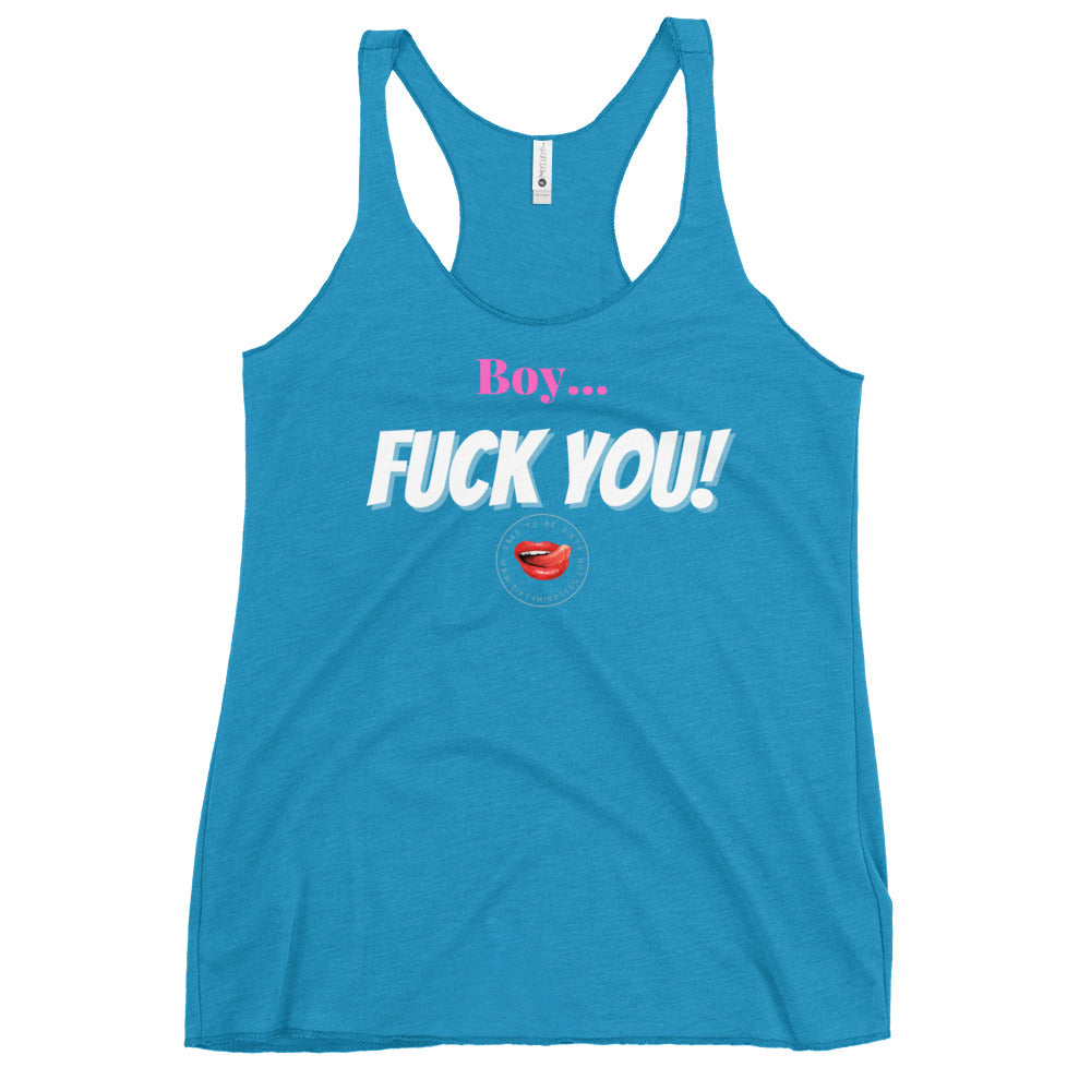 Boy! Women's Racerback Tank